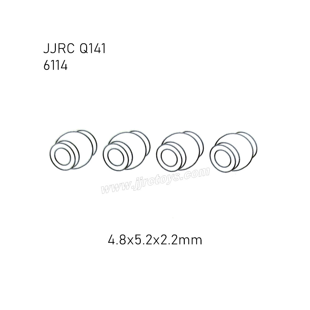 JJRC Q141 RC Truck Parts 4.8x5.2x2.2MM Metal Pivot Balls 6114