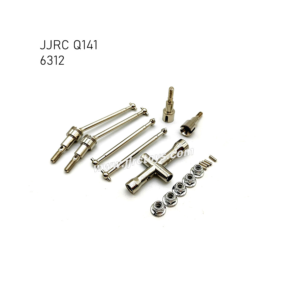 JJRC Q141 1/16 RC Car Parts Metal Front & Rear Metal Drive Shaft 6312 JJRC Q141 1/16 RC Car Parts Metal Front & Rear Metal Drive Shaft 6312