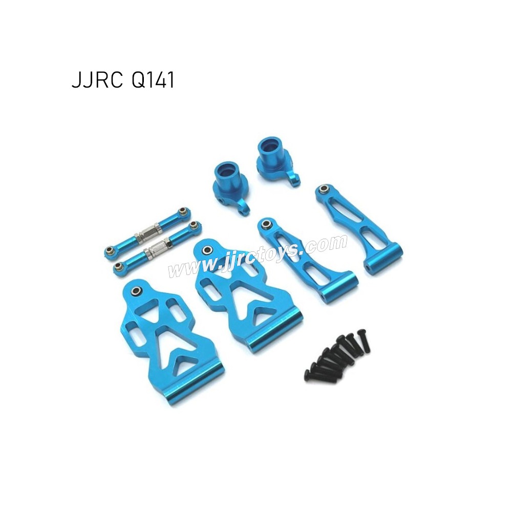 JJRC Q141 Upgrade Parts Metal Front Steering Cup,Steering Rod,Front Swing Arm Kit blue JJRC Q141 Upgrade Parts Metal Front Steering Cup,Steering Rod,Front Swing Arm Kit blue