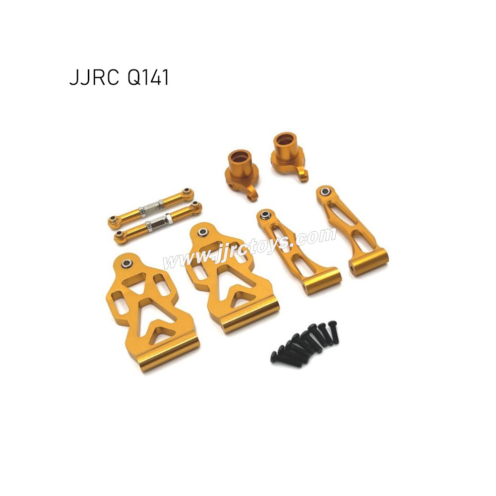 JJRC Q141 Upgrade Parts Metal Front Steering Cup,Steering Rod,Front Swing Arm Kit yellow JJRC Q141 Upgrade Parts Metal Front Steering Cup,Steering Rod,Front Swing Arm Kit yellow