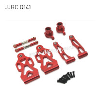 JJRC Q141 Upgrade Parts Metal Front Steering Cup,Steering Rod,Front Swing Arm Kit red