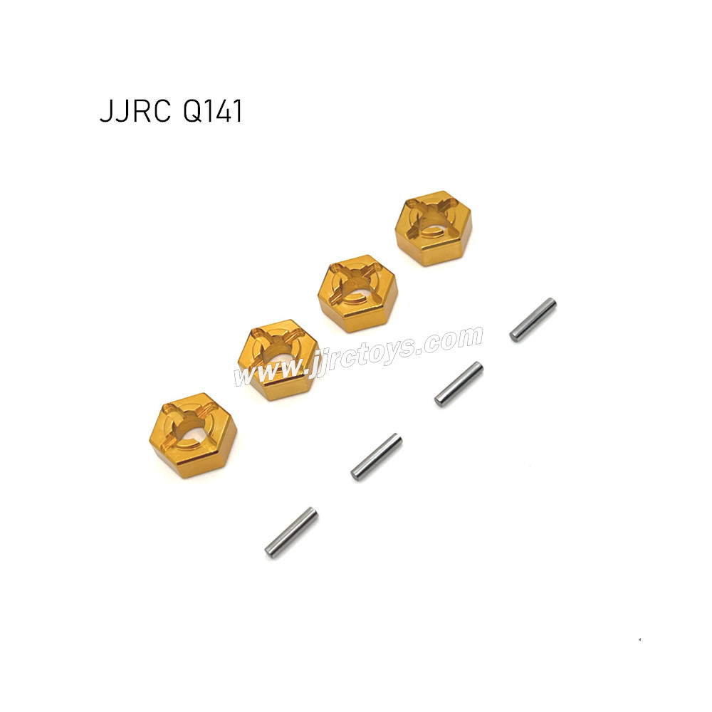 JJRC Q141 RC Car Upgrades Metal Wheel Hex yellow JJRC Q141 RC Car Upgrades Metal Wheel Hex yellow