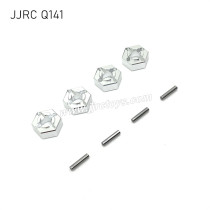 JJRC Q141 RC Car Upgrades Metal Wheel Hex silver