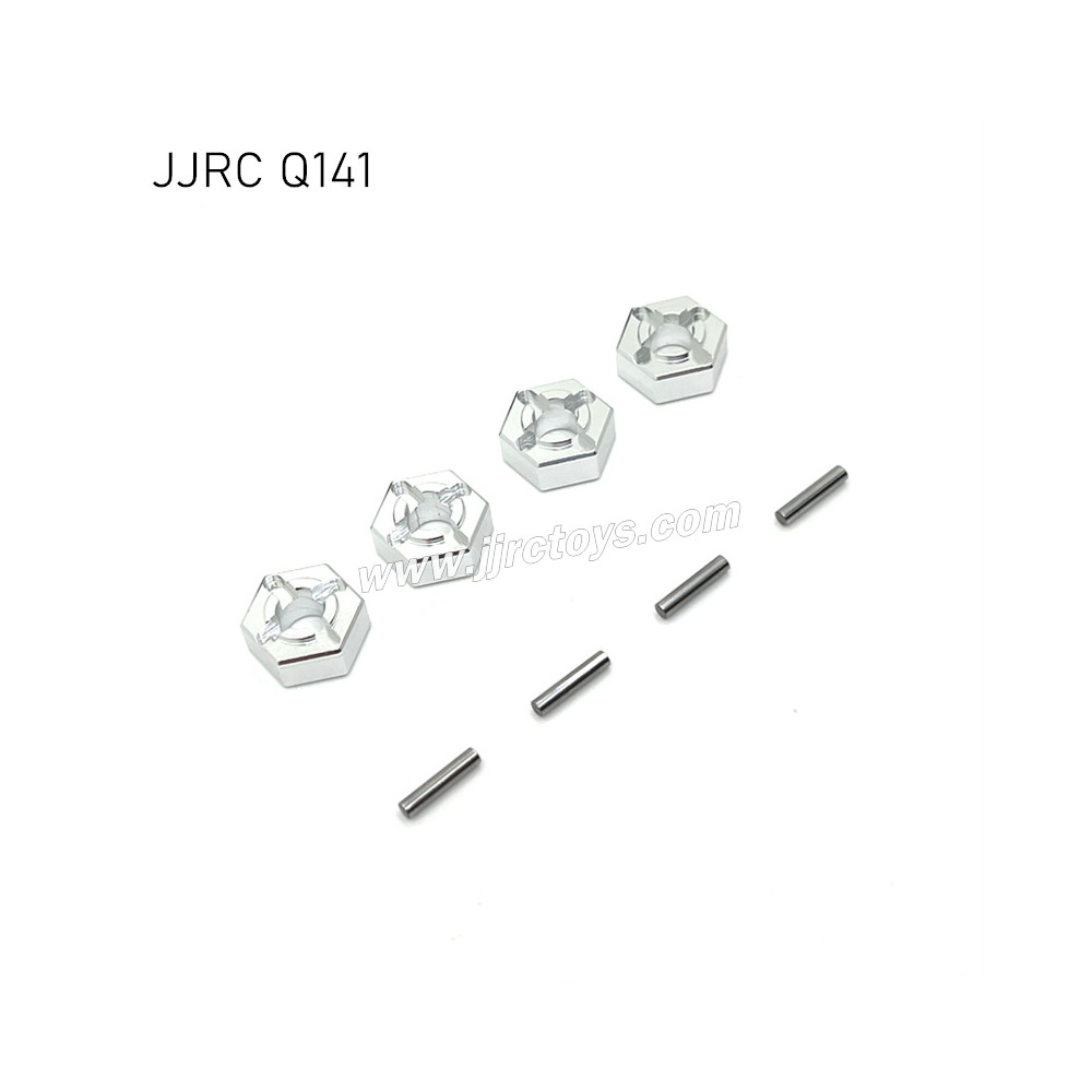JJRC Q141 RC Car Upgrades Metal Wheel Hex silver JJRC Q141 RC Car Upgrades Metal Wheel Hex silver
