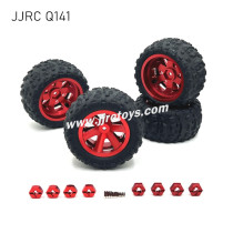 JJRC Q141 RC Car Upgrades Metal Wheels red