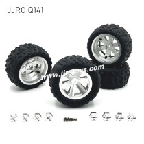 JJRC Q141 RC Car Upgrades Metal Wheels silver