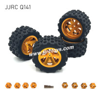 JJRC Q141 RC Car Upgrades Metal Tires yellow
