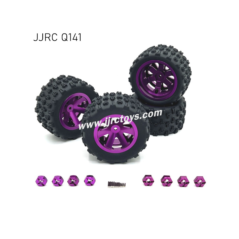 JJRC Q141 RC Car Upgrades Metal Tires purple JJRC Q141 RC Car Upgrades Metal Tires purple