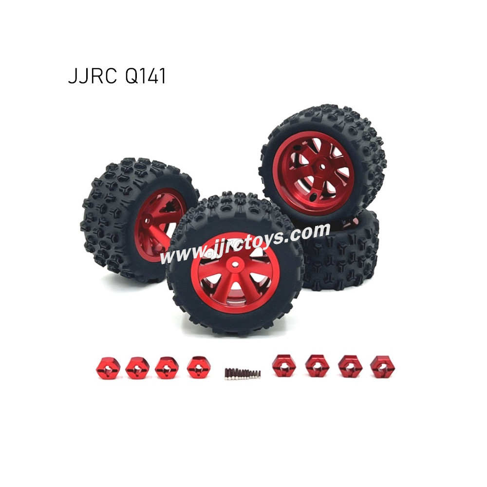 JJRC Q141 RC Car Upgrades Metal Tires red JJRC Q141 RC Car Upgrades Metal Tires red