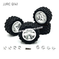 JJRC Q141 RC Car Upgrades Metal Tires silver