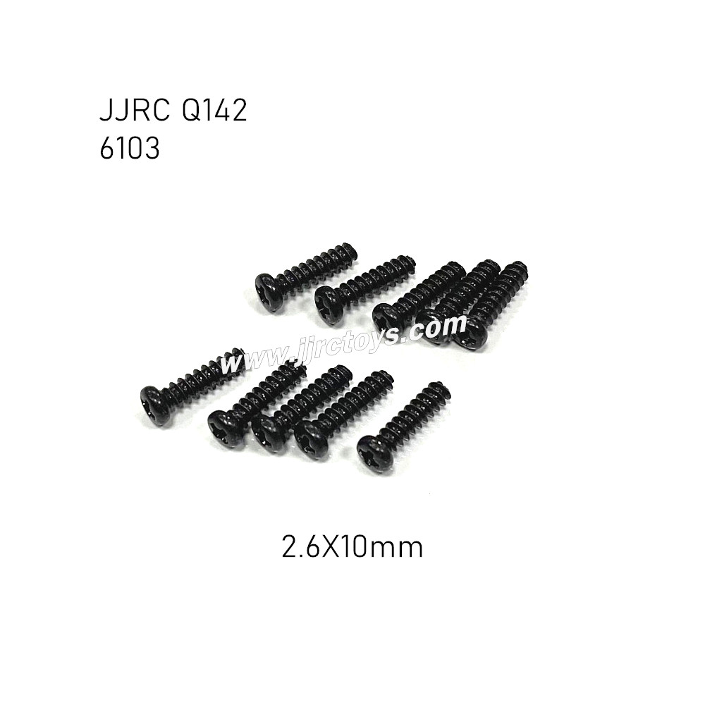 JJRC Q142 4WD RC Car Parts Screw 2.6X10PBH 6103 JJRC Q142 4WD RC Car Parts Screw 2.6X10PBH 6103