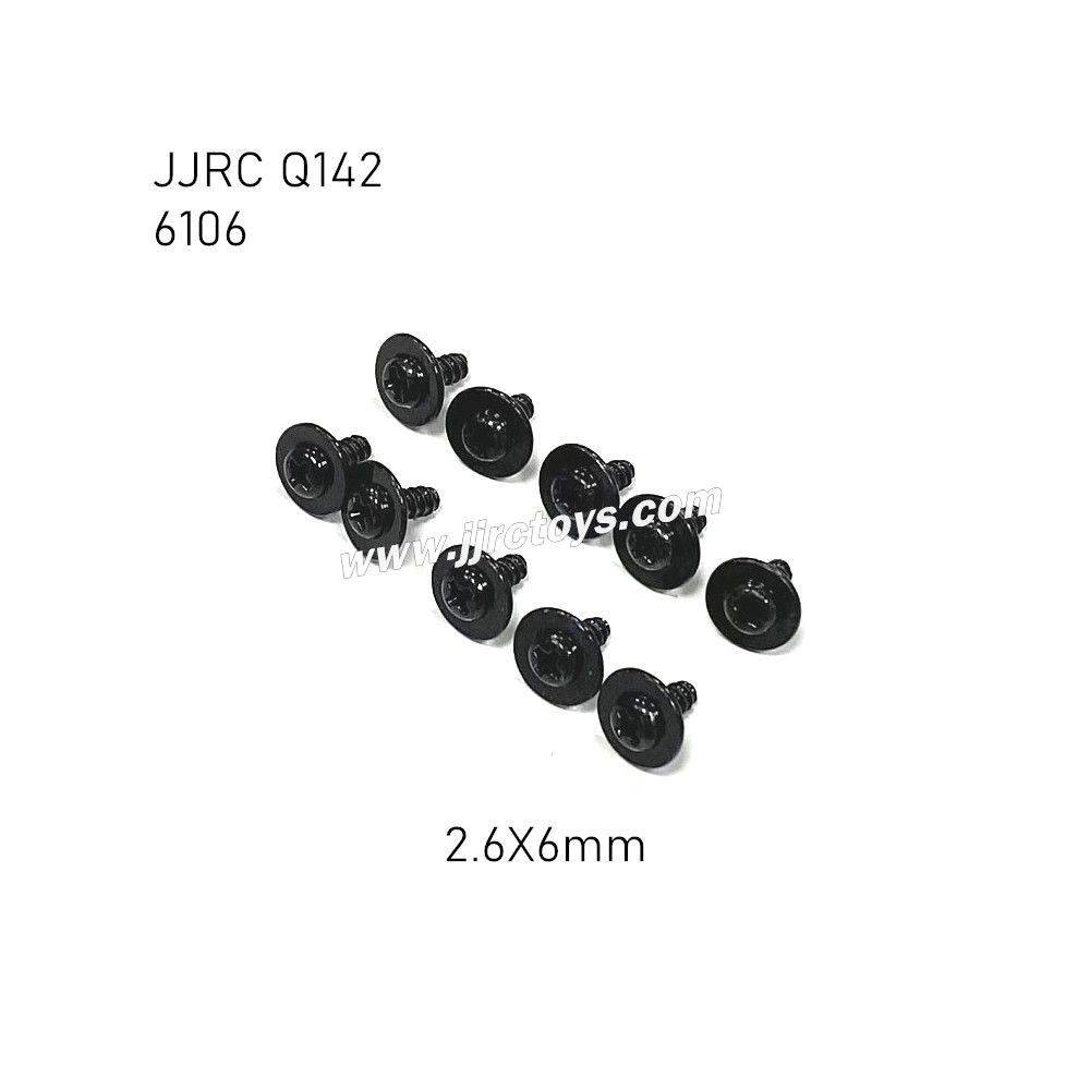 JJRC Q142 4WD RC Car Parts Screw 2.6X6PWB 6106 JJRC Q142 4WD RC Car Parts Screw 2.6X6PWB 6106