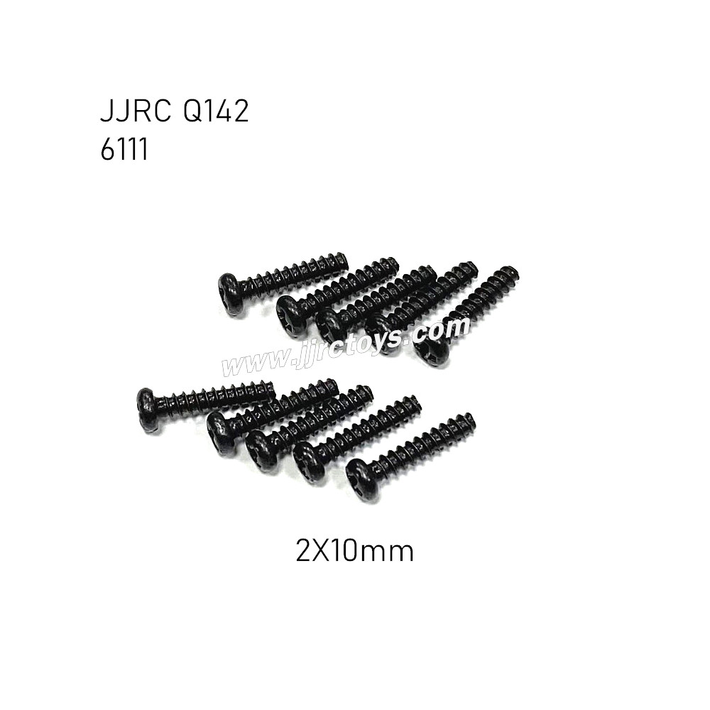JJRC Q142 4WD RC Car Parts Screw 2X10PBH 6111 JJRC Q142 4WD RC Car Parts Screw 2X10PBH 6111