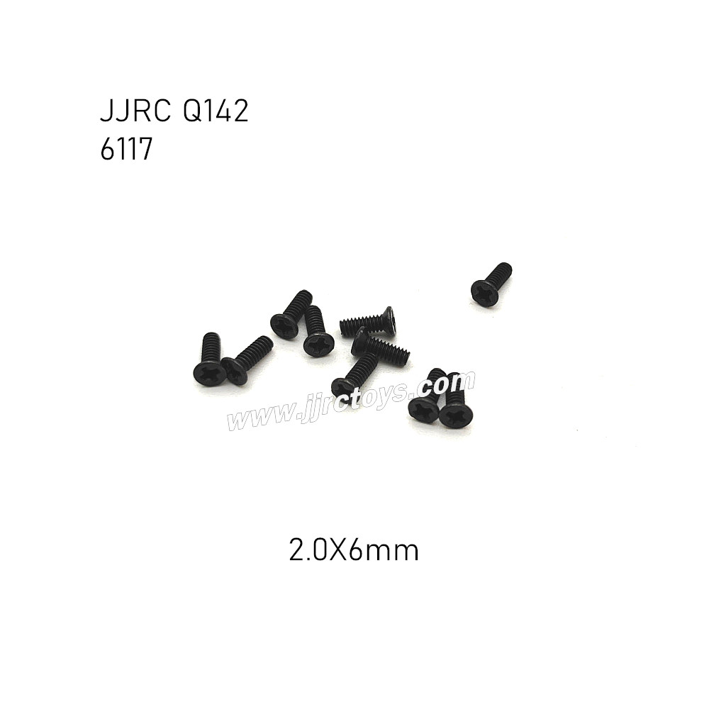 JJRC Q142 4WD RC Car Parts Self Tapping Round Head Screw (2.0X6mm) 6117 JJRC Q142 4WD RC Car Parts Self Tapping Round Head Screw (2.0X6mm) 6117