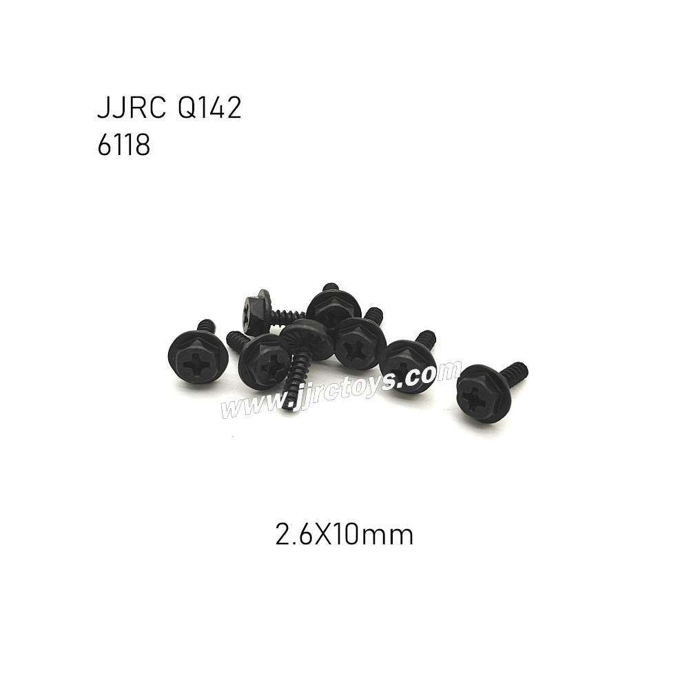 JJRC Q142 4WD RC Car Parts Flange Screw (2.6X10mm) 6118 JJRC Q142 4WD RC Car Parts Flange Screw (2.6X10mm) 6118