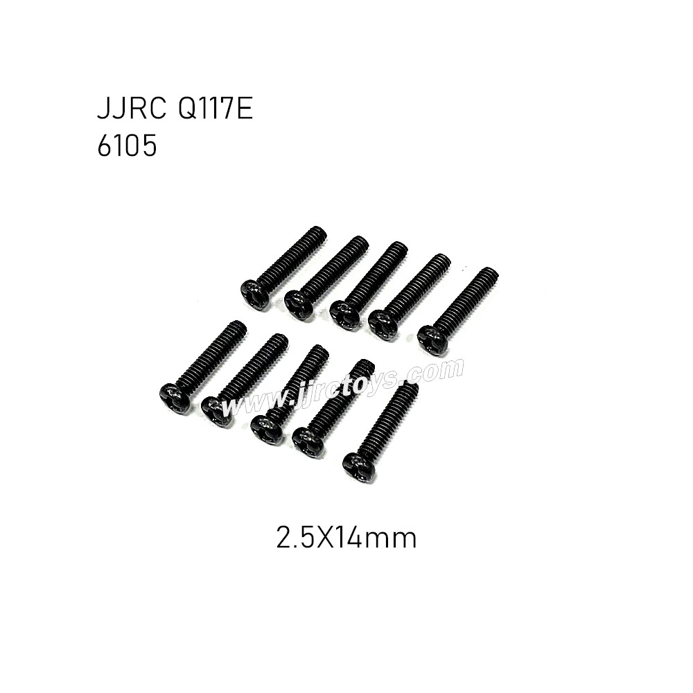 JJRC Q117E RC Car Parts Screw 2.5X14mm 6105 JJRC Q117E RC Car Parts Screw 2.5X14mm 6105