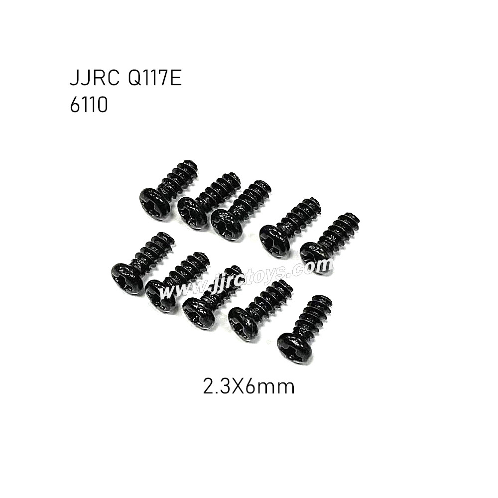 JJRC Q117E RC Car Parts Screw 2.3X6mm 6110 JJRC Q117E RC Car Parts Screw 2.3X6mm 6110