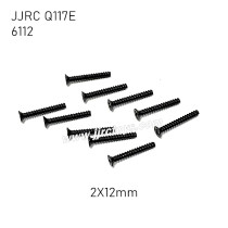 JJRC Q117E 1/16 RC Car Parts Screw 2X12KBH 6112