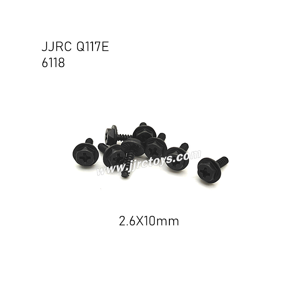 JJRC Q117E 1/16 RC Car Parts Flange Screw (2.6X10mm) 6118 JJRC Q117E 1/16 RC Car Parts Flange Screw (2.6X10mm) 6118
