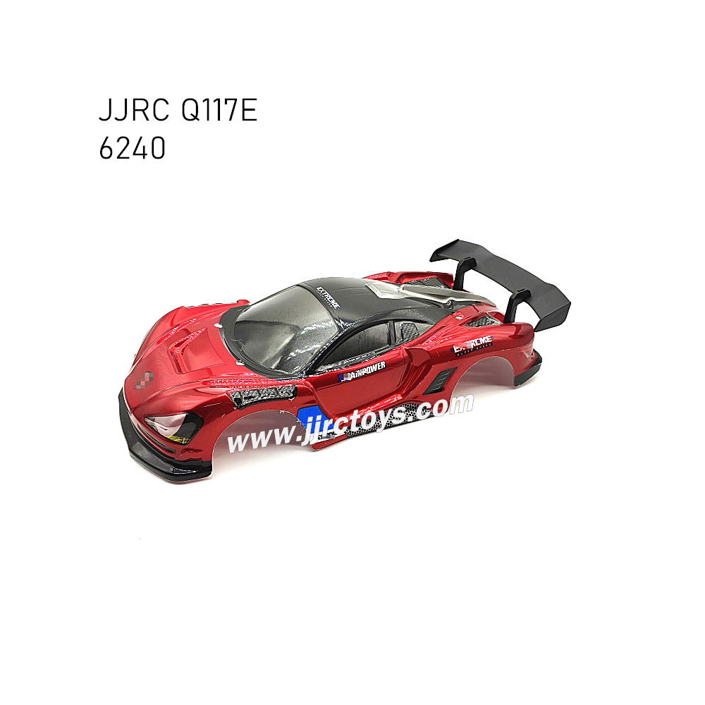 JJRC Q117E 1/16 RC Car Parts Body Shell 6240 red JJRC Q117E 1/16 RC Car Parts Body Shell 6240 red