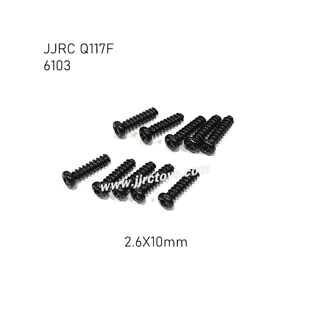 JJRC Q117F 1/16 RC Car Parts Screw 2.6X10PBH 6103 JJRC Q117F 1/16 RC Car Parts Screw 2.6X10PBH 6103