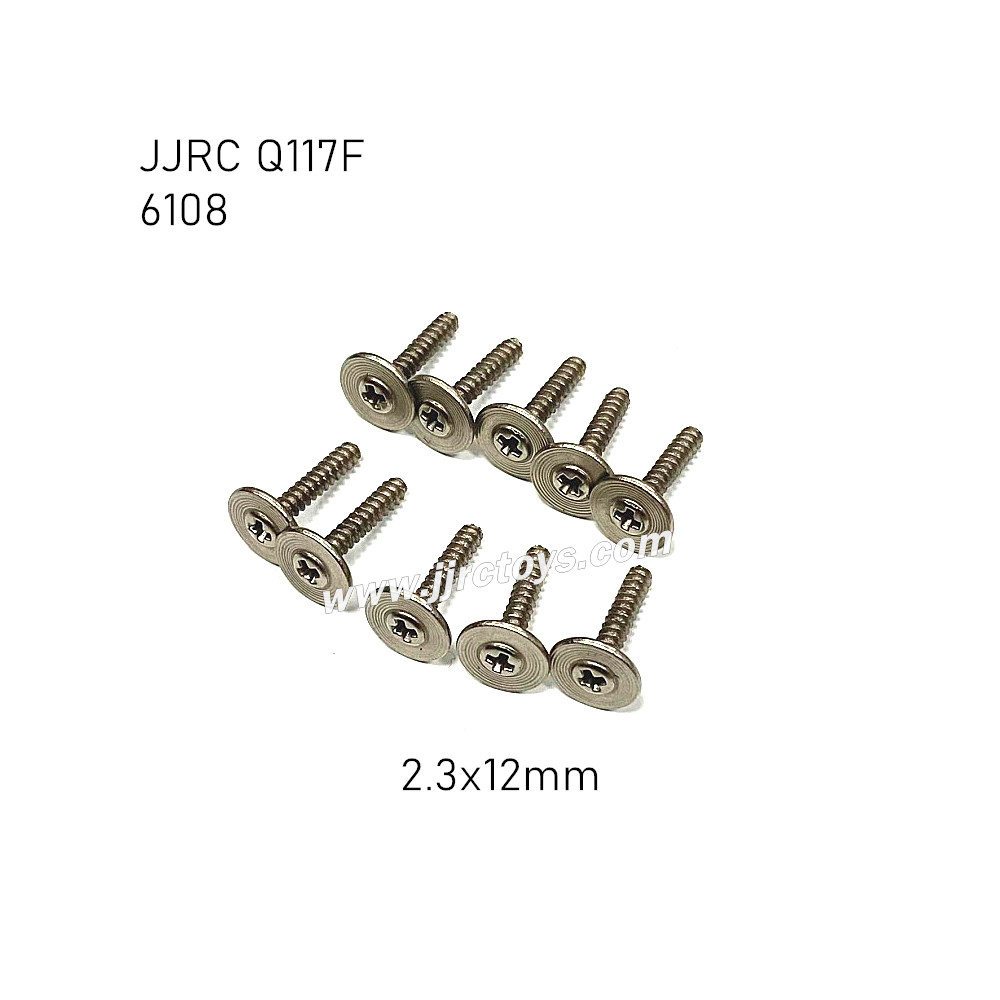 JJRC Q117F 1/16 RC Car Parts Screw 2.3x12PWB 6108 JJRC Q117F 1/16 RC Car Parts Screw 2.3x12PWB 6108