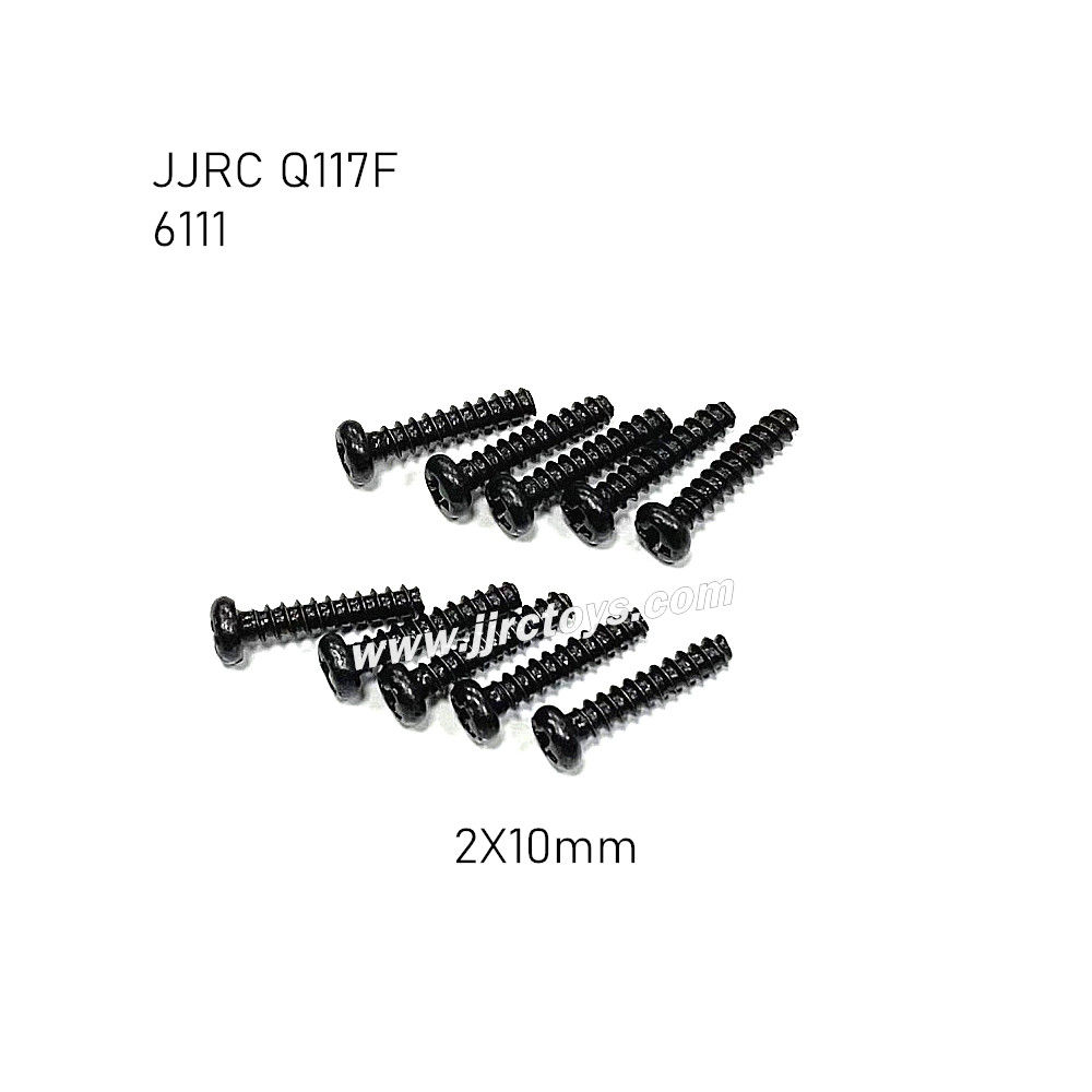 JJRC Q117F 1/16 RC Car Parts Screw 2X10PBH 6111 JJRC Q117F 1/16 RC Car Parts Screw 2X10PBH 6111
