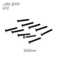 JJRC Q117F 1/16 RC Car Parts Screw 2X12KBH 6112
