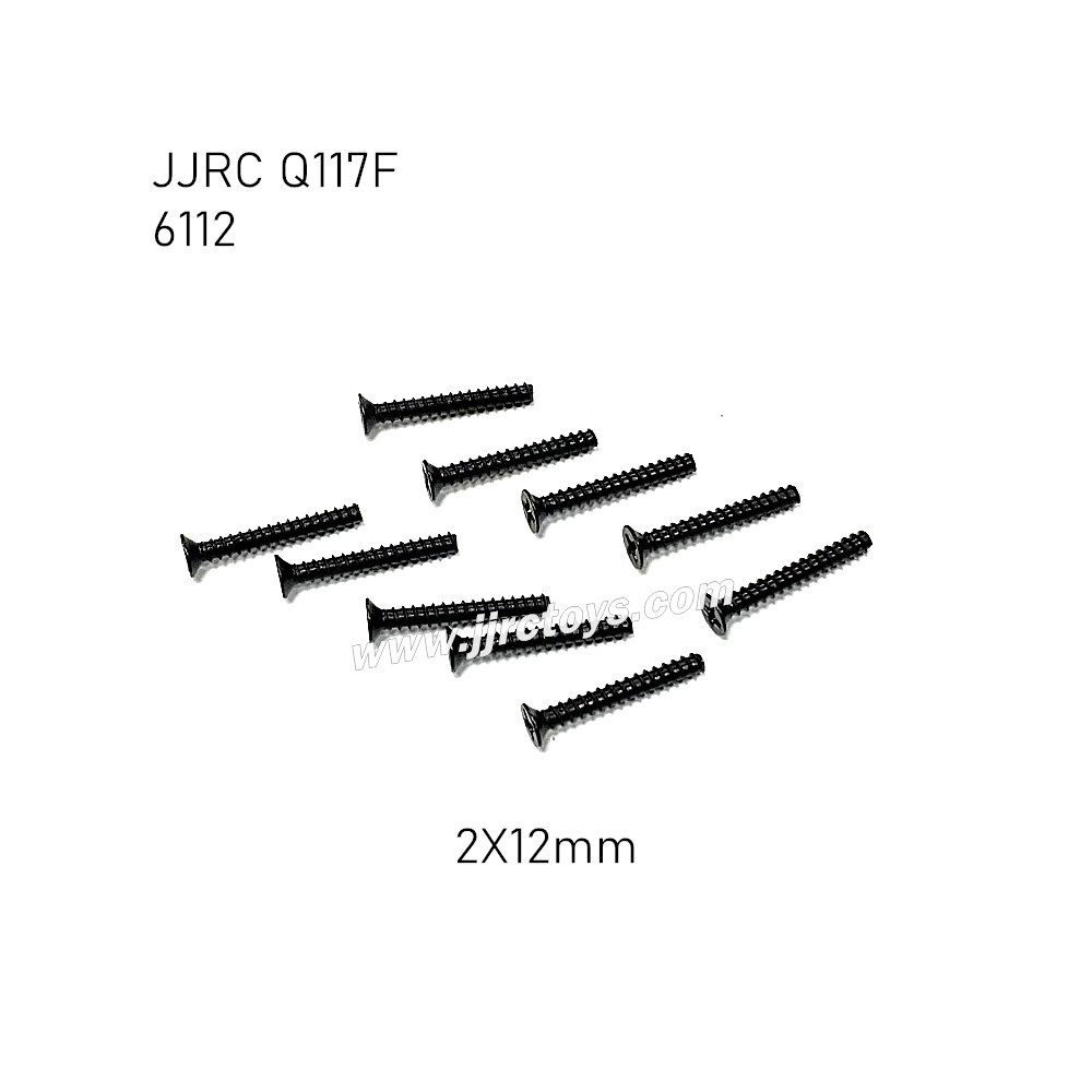 JJRC Q117F 1/16 RC Car Parts Screw 2X12KBH 6112 JJRC Q117F 1/16 RC Car Parts Screw 2X12KBH 6112