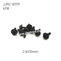 JJRC Q117F 1/16 RC Car Parts Flange Screw (2.6X10mm) 6118