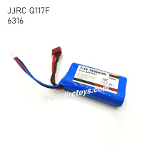 JJRC Q117F 1/16 RC Car Parts 7.4V 15C 1500mAh 18650 Battery 6316