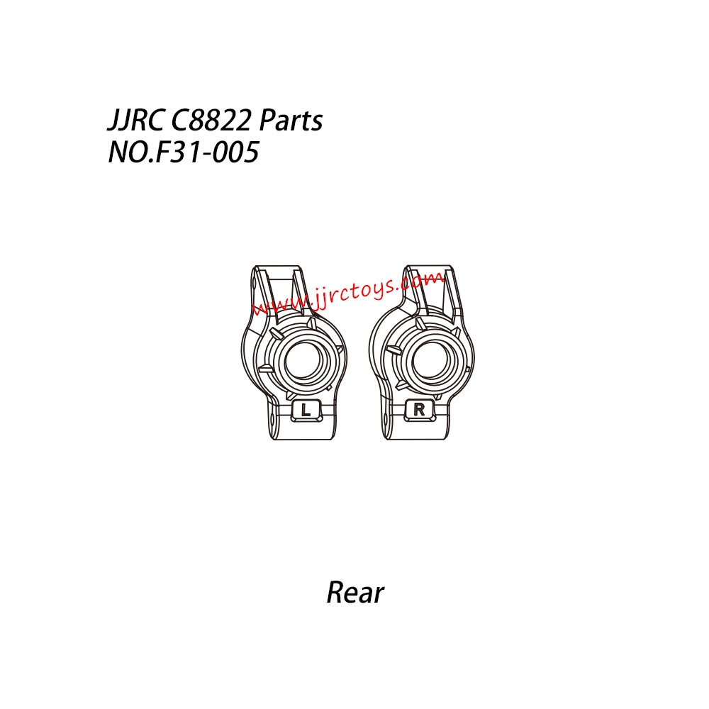 JJRC C8822 RC Car Parts Rear Wheel Block NO.F31-005