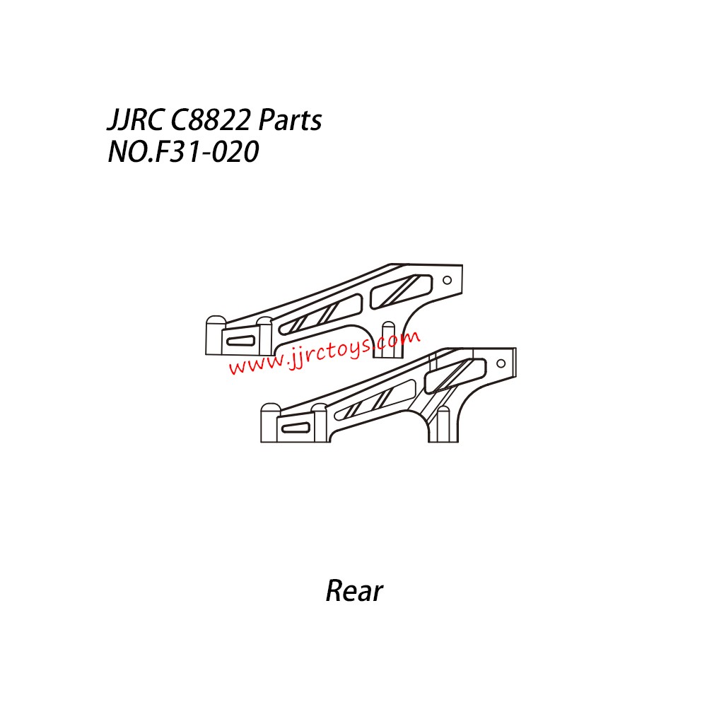 JJRC C8822 RC Car Parts Underbody Rear Support Frame NO.F31-020 JJRC C8822 RC Car Parts Underbody Rear Support Frame NO.F31-020