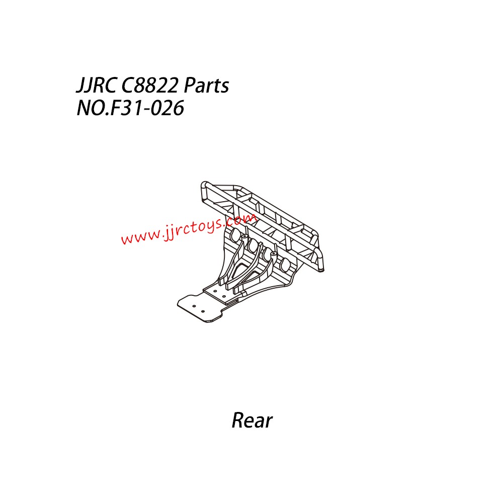 JJRC C8822 RC Car Parts F31 Rear Bumper NO.F31-026 JJRC C8822 RC Car Parts F31 Rear Bumper NO.F31-026