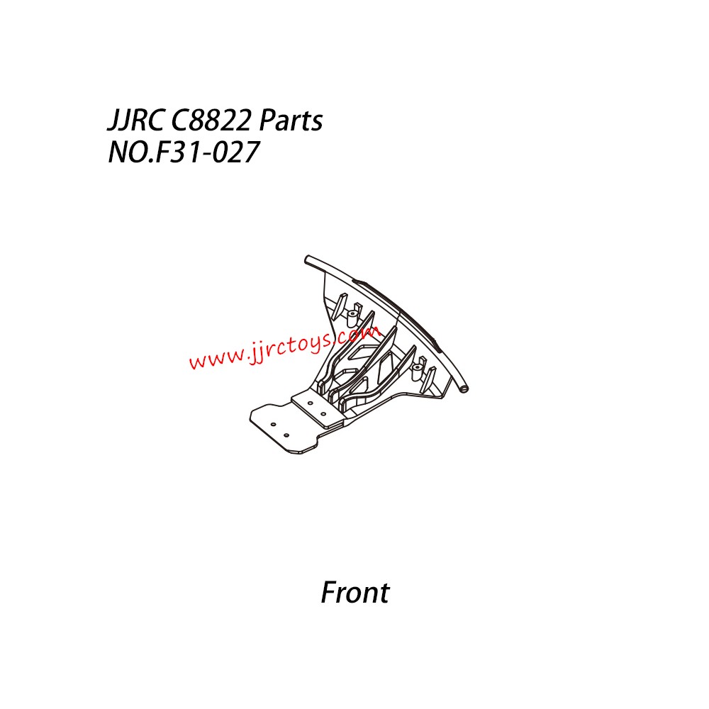 JJRC C8822 RC Car Parts F31 Front Bumper NO.F31-027 JJRC C8822 RC Car Parts F31 Front Bumper NO.F31-027
