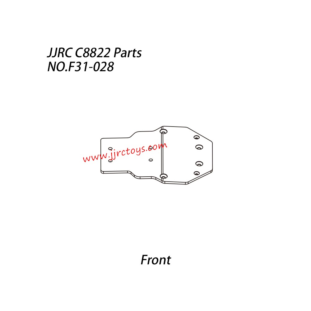 JJRC C8822 RC Car Parts Underbody Front Aluminum Sheet NO.F31-028 JJRC C8822 RC Car Parts Underbody Front Aluminum Sheet NO.F31-028