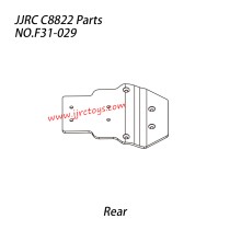 JJRC C8822 RC Car Parts Underbody Rear Aluminum Sheet NO.F31-029