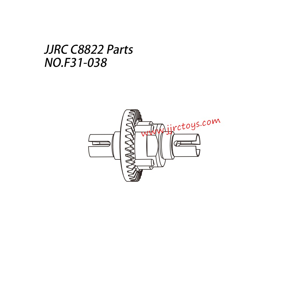 JJRC C8822 RC Truck Parts 35T Arc Gear Differential NO.F31-038 JJRC C8822 RC Truck Parts 35T Arc Gear Differential NO.F31-038