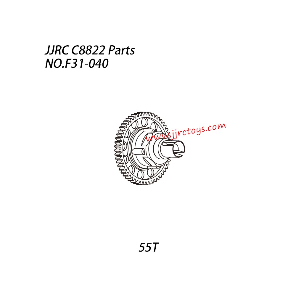 JJRC C8822 RC Truck Parts 55t Center Differential NO.F31-040 JJRC C8822 RC Truck Parts 55t Center Differential NO.F31-040