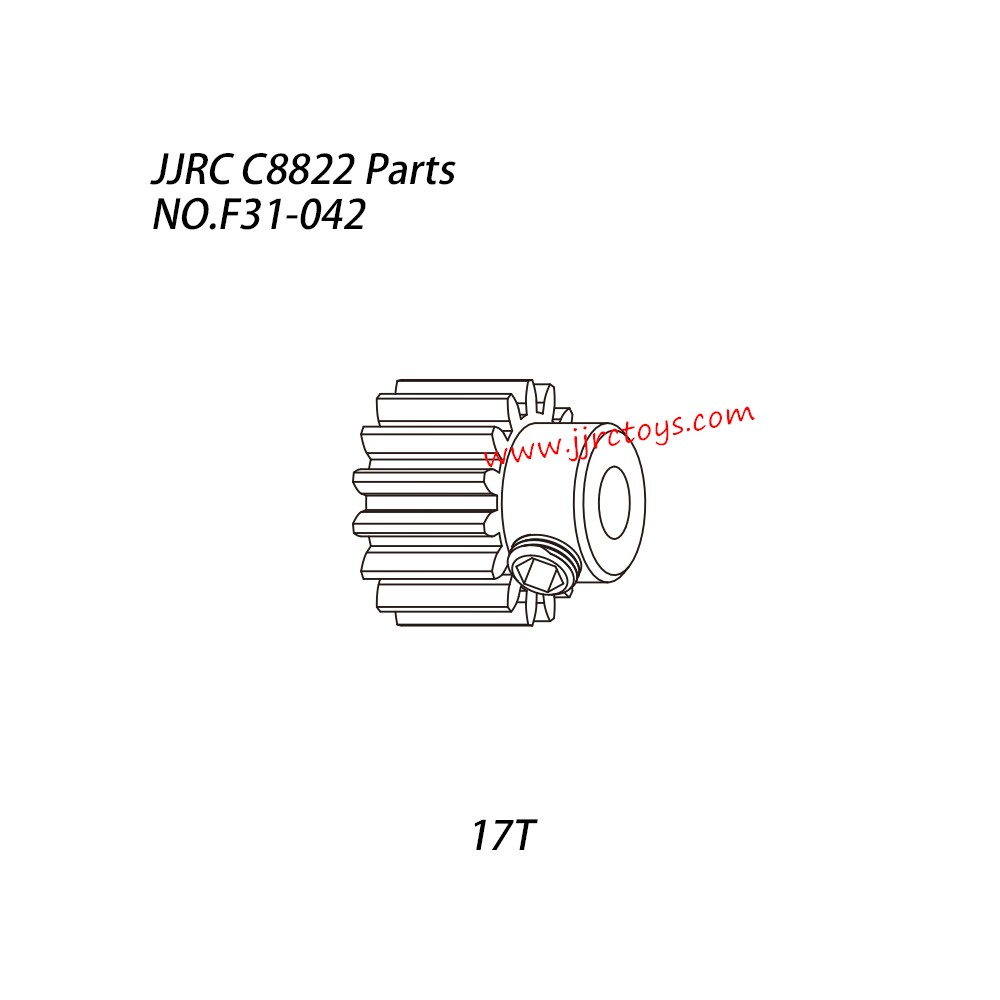 JJRC C8822 RC Truck Parts 17T Motor Teeth NO.F31-042