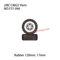 JJRC C8822 RC Truck Parts F31 Rubber Tire NO.F31-046