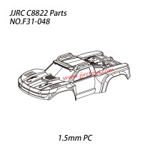 JJRC C8822 RC Truck Parts PVC Car Shell (1.5mm PC) NO.F31-048