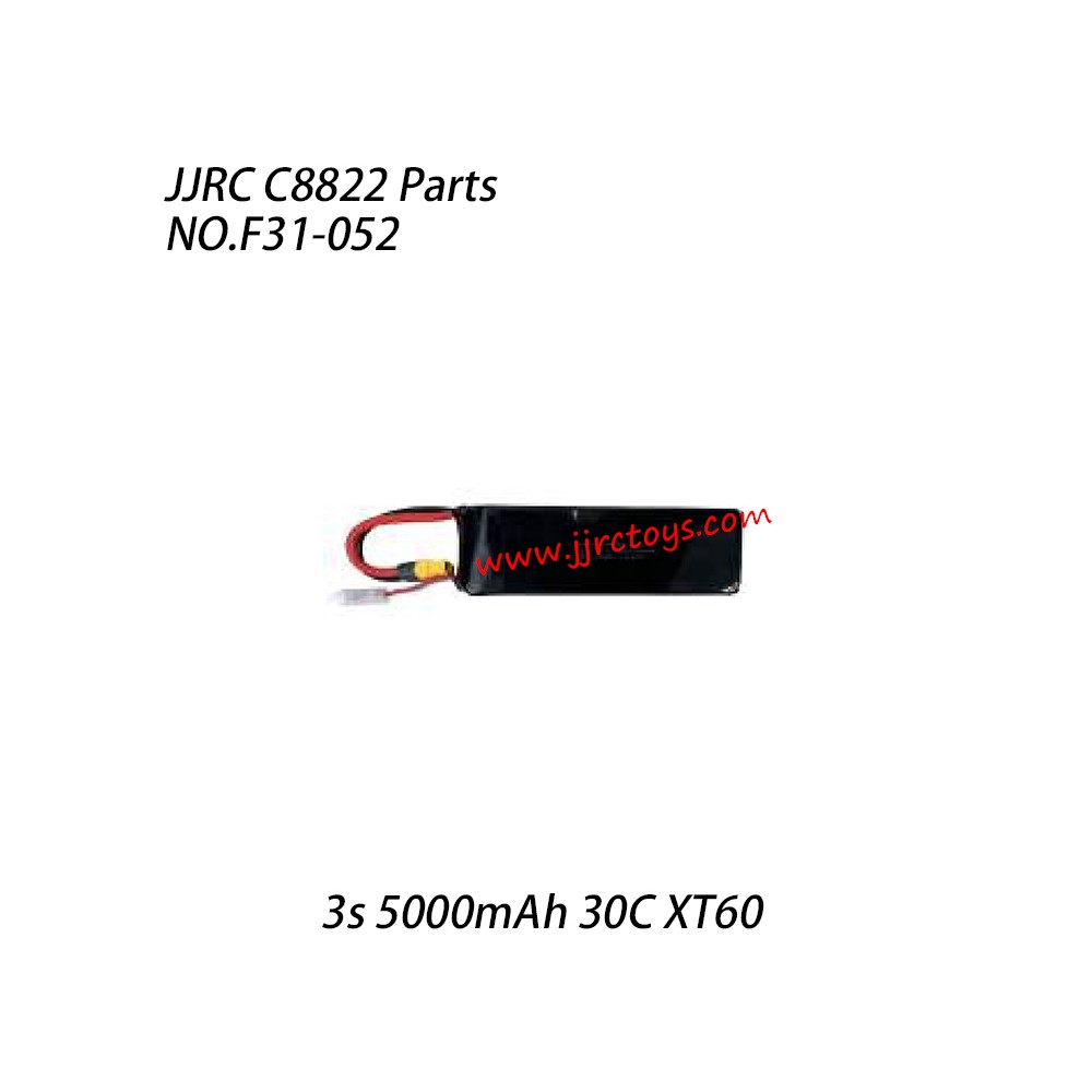 JJRC C8822 Parts (3s 5000mah 30c Xt60) Power Battery NO.F31-052 JJRC C8822 Parts (3s 5000mah 30c Xt60) Power Battery NO.F31-052