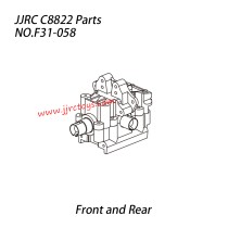 JJRC C8822 Parts Front And Rear Differential Gearbox Assembly NO.F31-058