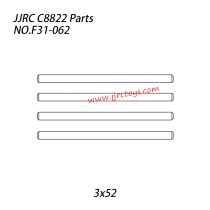 JJRC C8822 Parts Upper Suspension Arm (3x52) Steel Shaft NO.F31-062