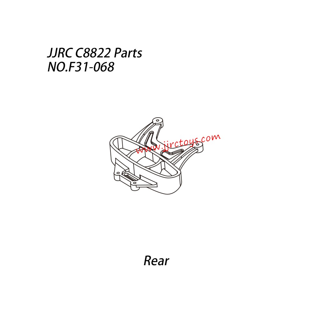 JJRC C8822 RC Truck Parts Rear Bumper Ring NO.F31-068 JJRC C8822 RC Truck Parts Rear Bumper Ring NO.F31-068