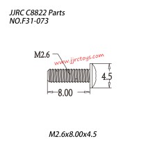JJRC C8822 Parts Socket Head Cap Screw (M2.6x8.00x4.5) NO.F31-073