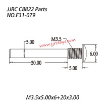 JJRC C8822 Parts Hexagon Socket Head Cap Screw (M3.5x5x6+20x3) NO.F31-079