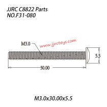 JJRC C8822 Parts Hexagon Socket Head Cap Screw (M3x30x5.5) NO.F31-080