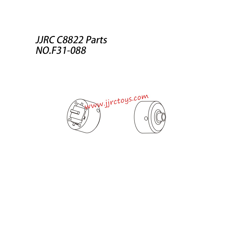 JJRC C8822 Parts Differential Gear Metal Barrel NO.F31-088 JJRC C8822 Parts Differential Gear Metal Barrel NO.F31-088